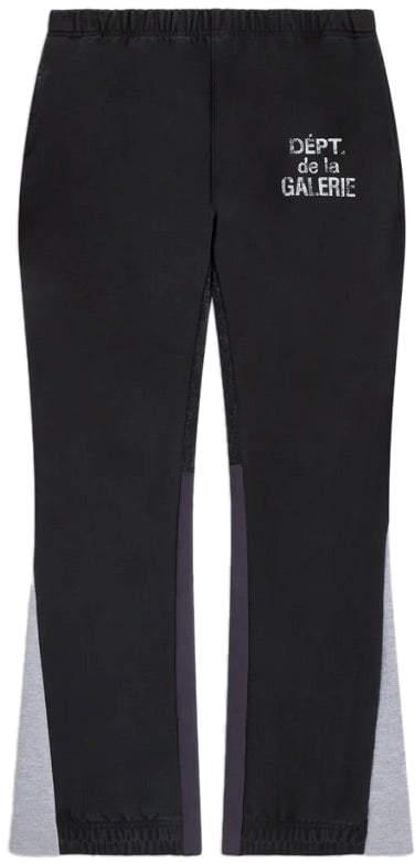 GALLERY DEPT Gallery Dept. French Logo Flare Sweatpants 'Vintage Black' Zwart