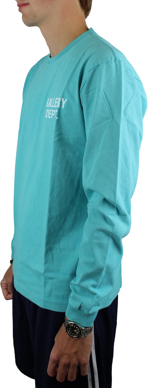 GALLERY DEPT Gallery Dept. Souvenir Longsleeve 'Teal' Blauw