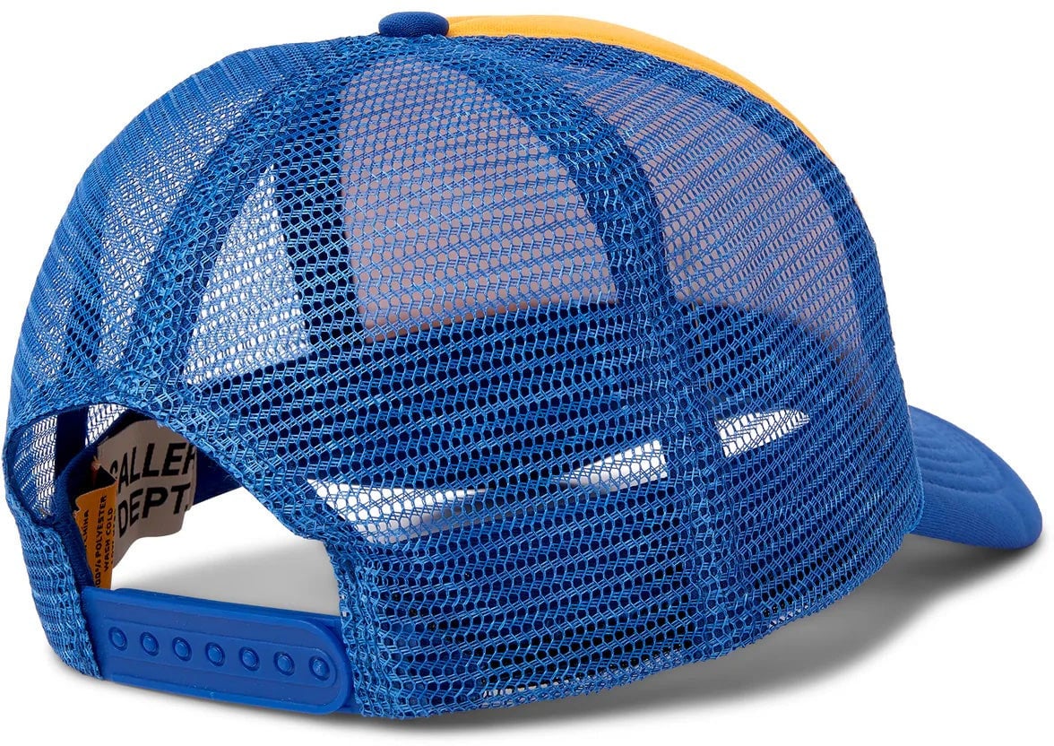 GALLERY DEPT Gallery Dept. GD Logo Trucker Hat (Geel/Navy) Blauw
