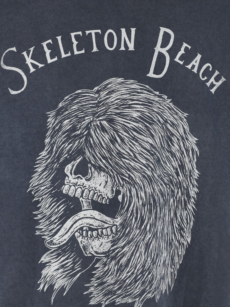GALLERY DEPT Black Skeleton Beach Graphic T-Shirt Zwart