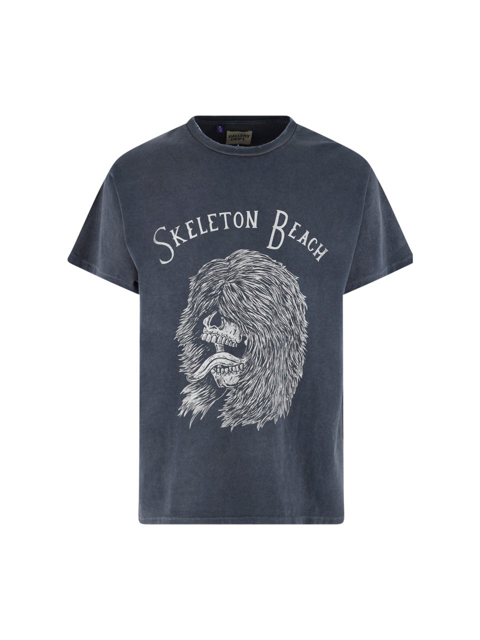 GALLERY DEPT Black Skeleton Beach Graphic T-Shirt Zwart