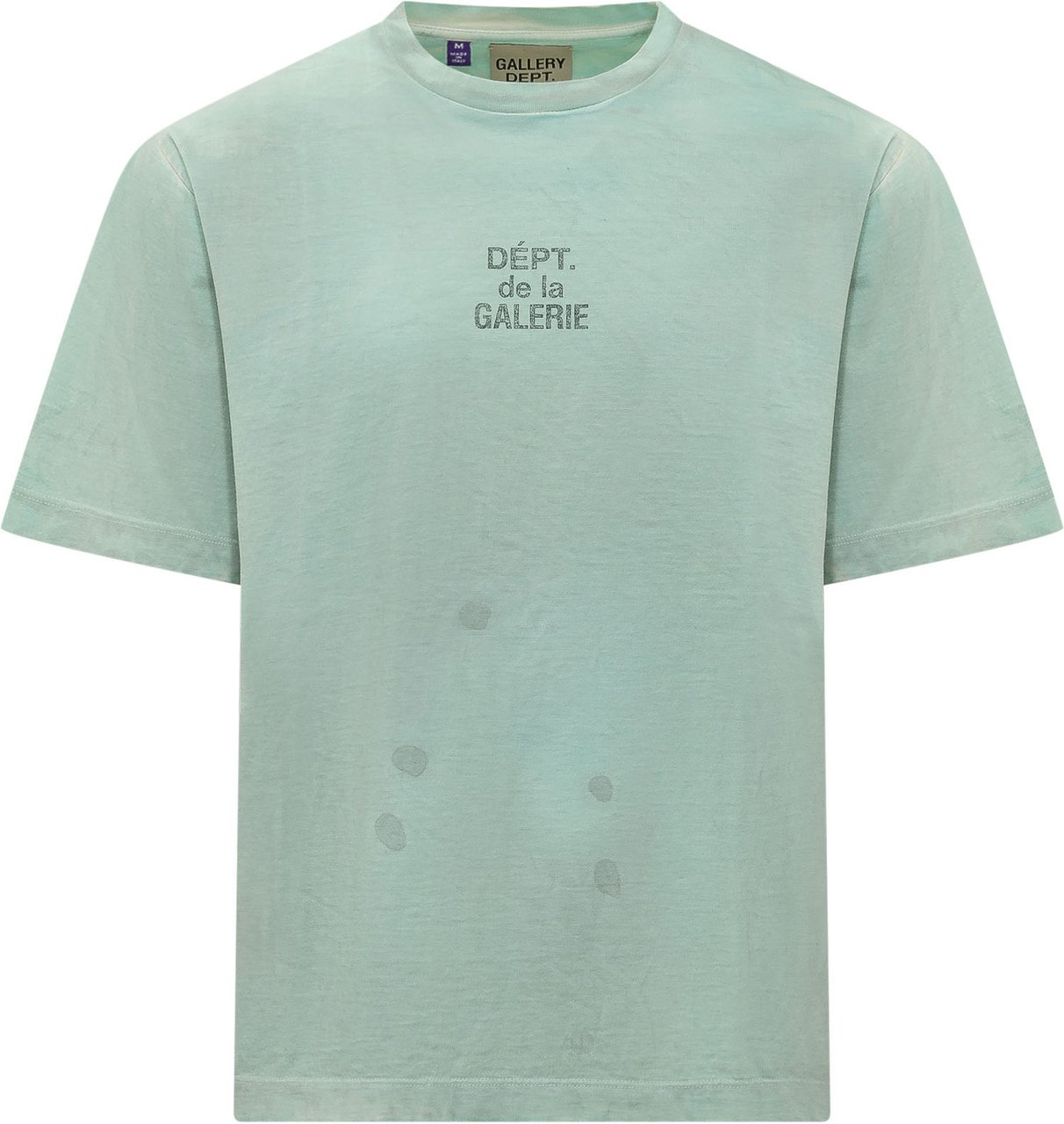 GALLERY DEPT T-shirt Studio con Logo Lime