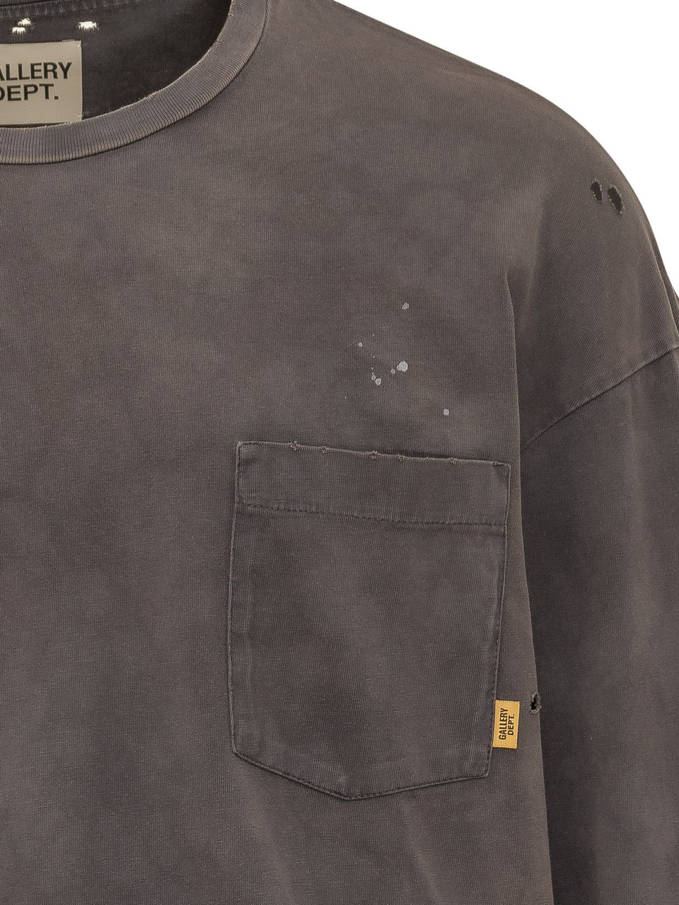 GALLERY DEPT Maglia con Tasca e Stampa Taupe