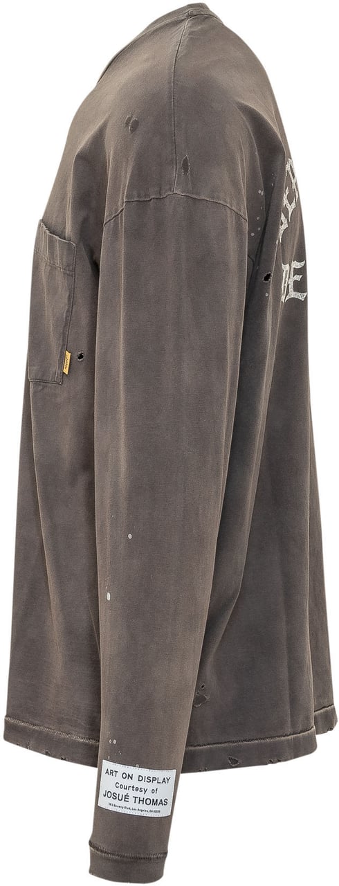 GALLERY DEPT Maglia con Tasca e Stampa Taupe