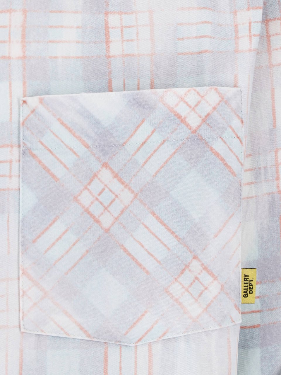 GALLERY DEPT Blue Pastel Plaid Relaxed Fit Shirt Blauw