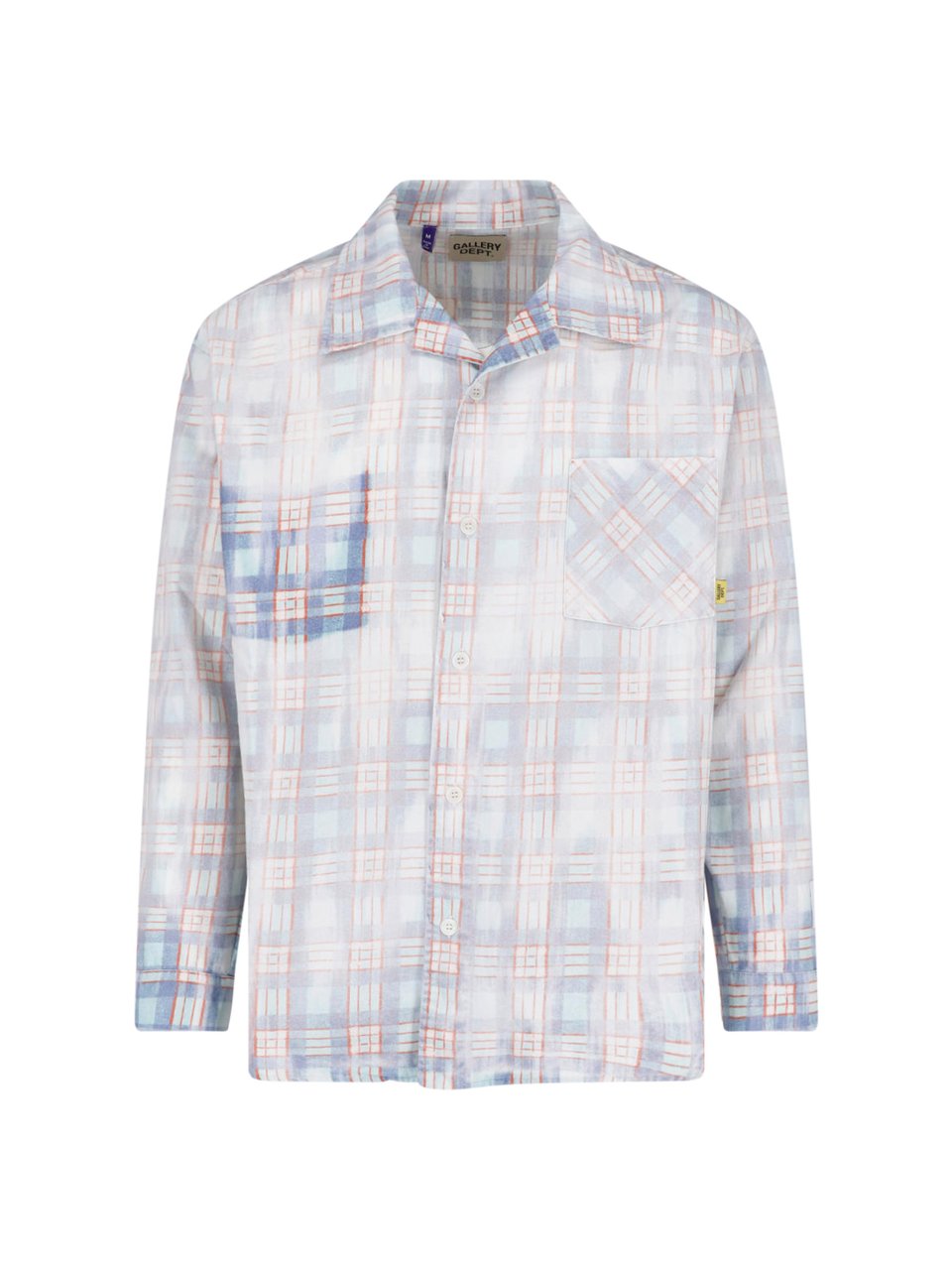 GALLERY DEPT Blue Pastel Plaid Relaxed Fit Shirt Blauw