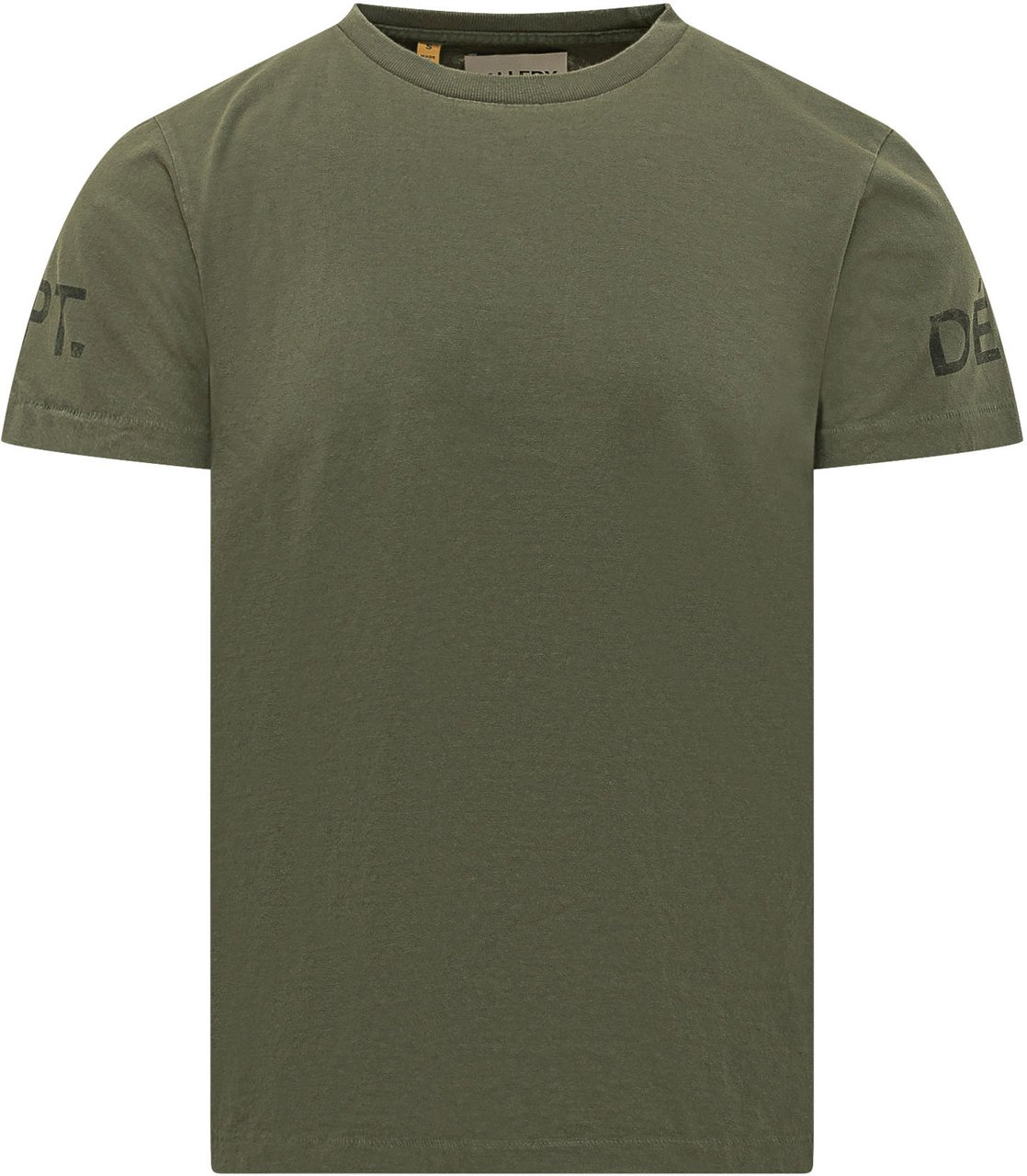 GALLERY DEPT T-shirt Dept Swat con Dettagli Manica Donkergroen