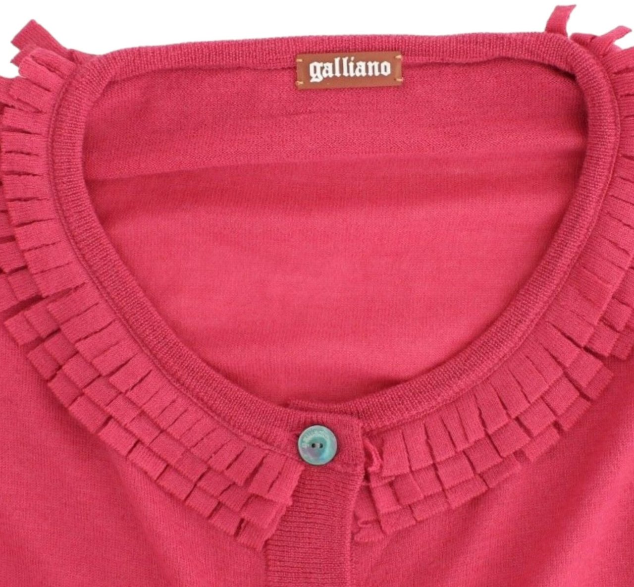 Galliano John Galliano Pink wool cardigan Roze