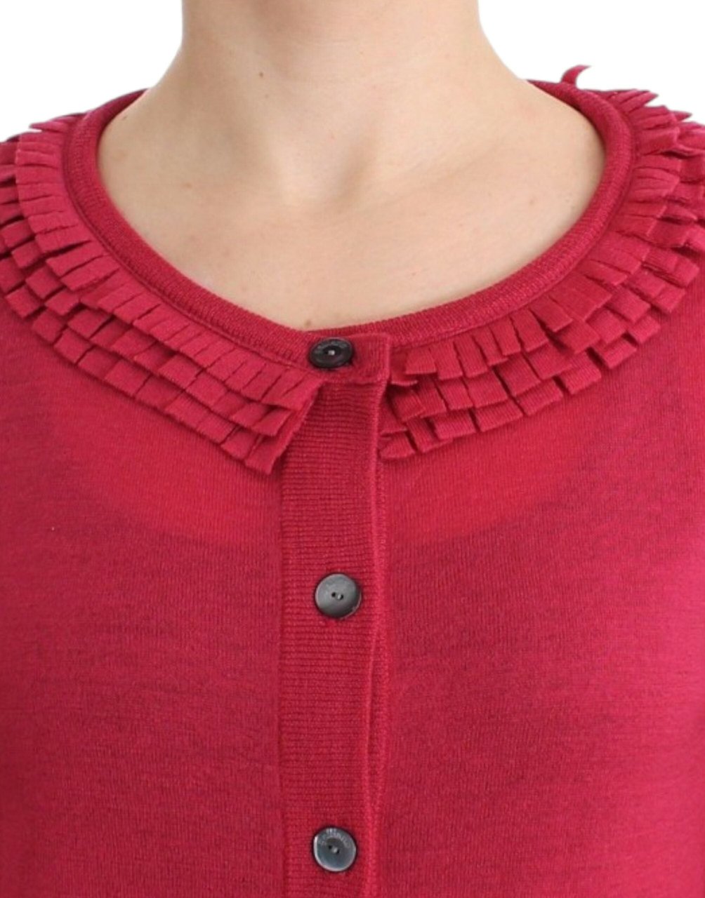 Galliano John Galliano Pink wool cardigan Roze