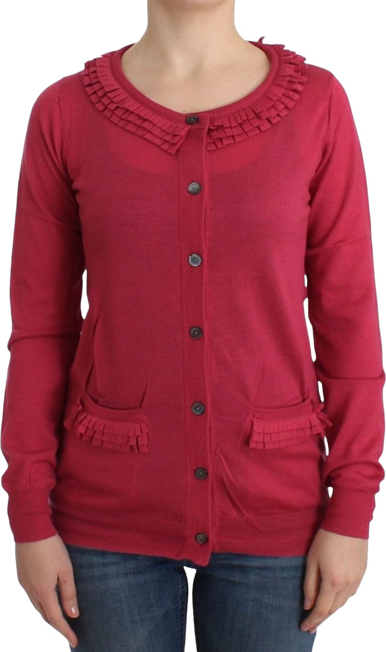 Galliano John Galliano Pink wool cardigan Roze