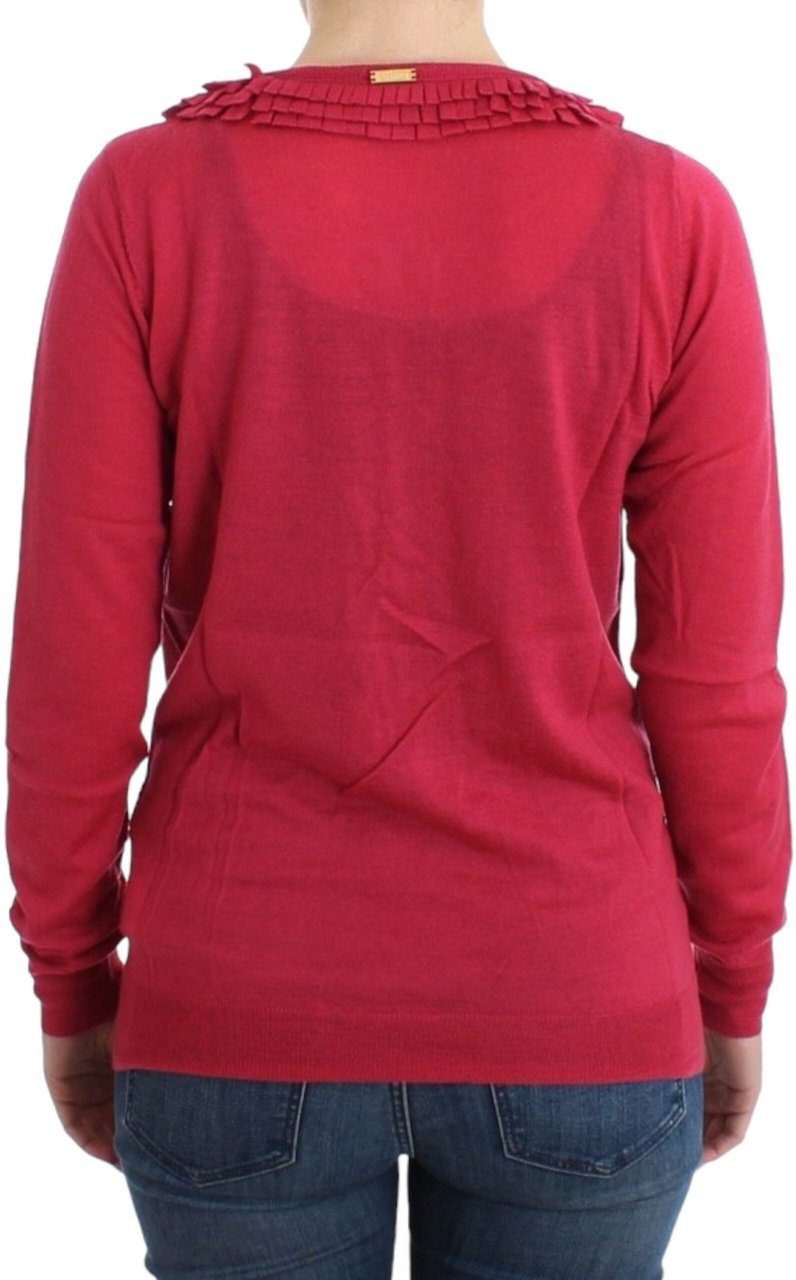 Galliano John Galliano Pink wool cardigan Roze