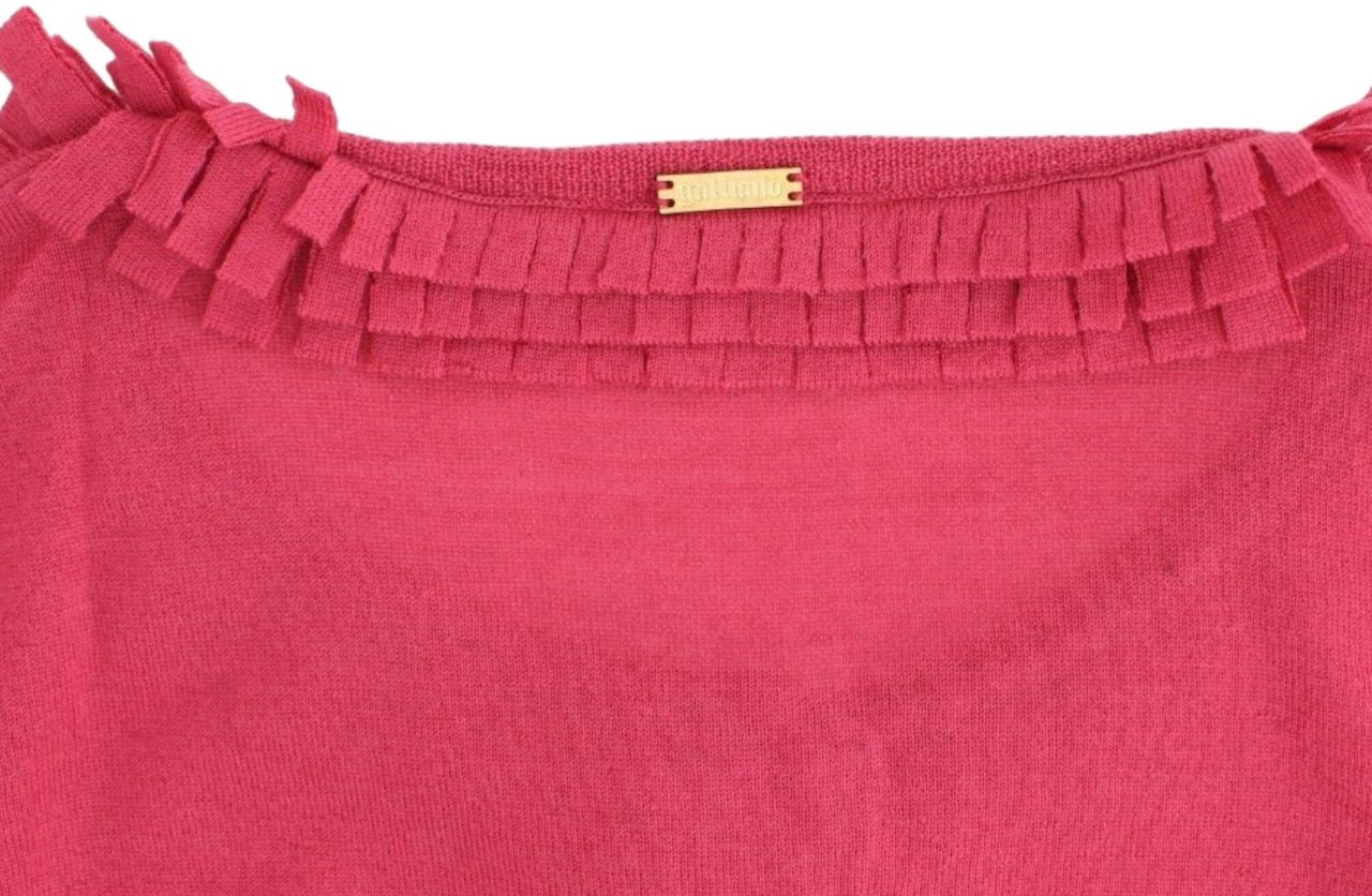 Galliano John Galliano Pink wool cardigan Roze