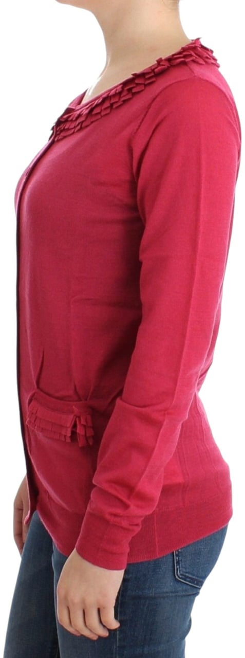 Galliano John Galliano Pink wool cardigan Roze