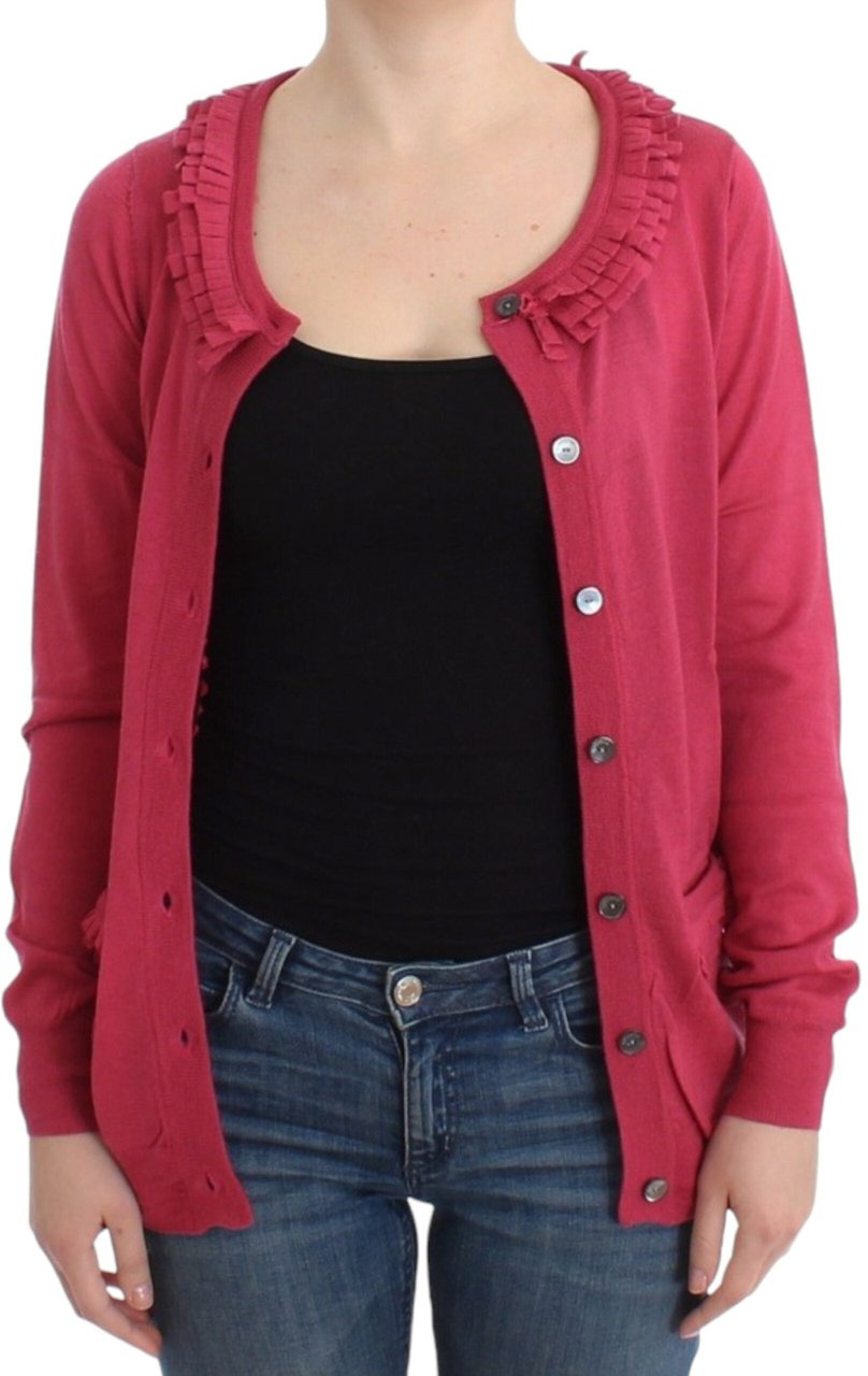 Galliano John Galliano Pink wool cardigan Roze
