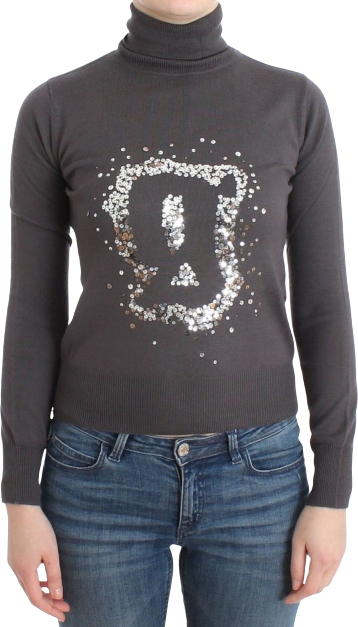 Galliano John Galliano Brown turtleneck cotton sweater Bruin
