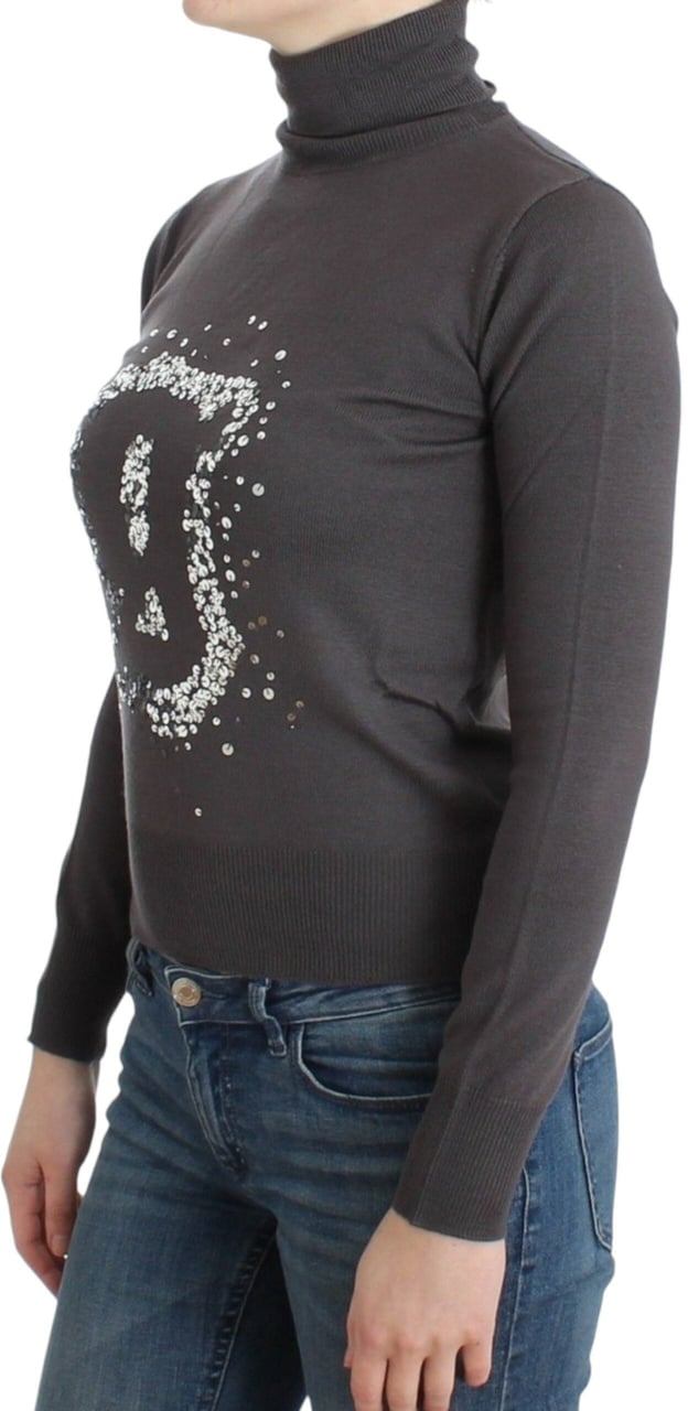 Galliano John Galliano Brown turtleneck cotton sweater Bruin