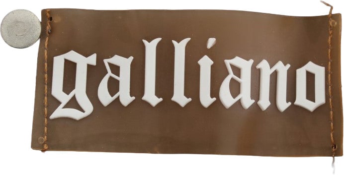 Galliano John Galliano Gray Wash Cotton Blend Slim Fit Stretch Jeans Grijs
