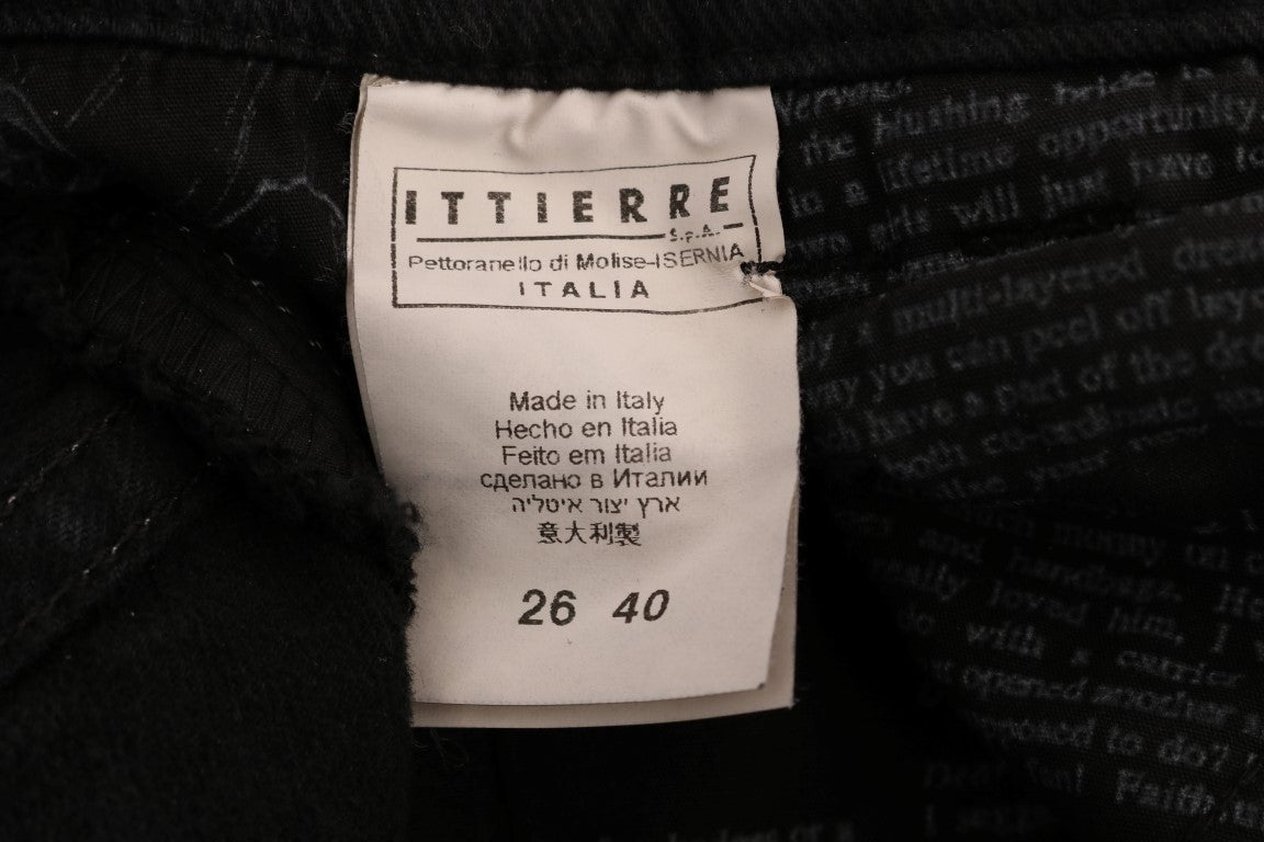 Galliano John Galliano Gray Wash Cotton Stretch Regular Fit Jeans Grijs