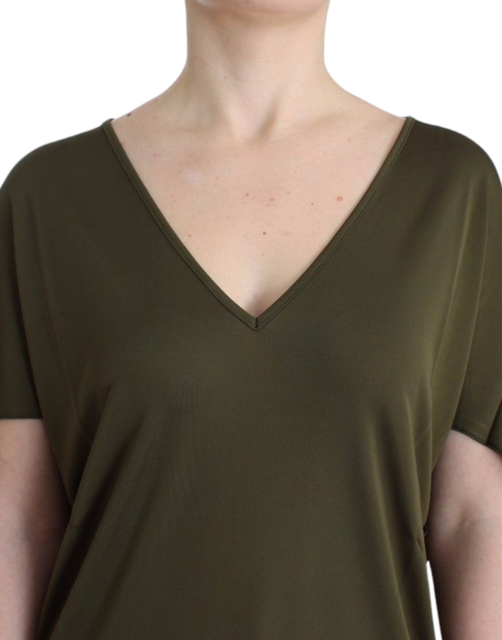 Galliano John Galliano Green shortsleeved blouse top Groen
