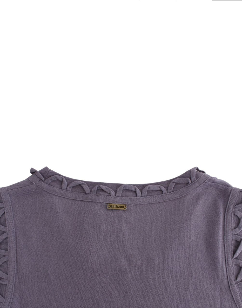 Galliano John Galliano Purple cotton jersey dress Paars