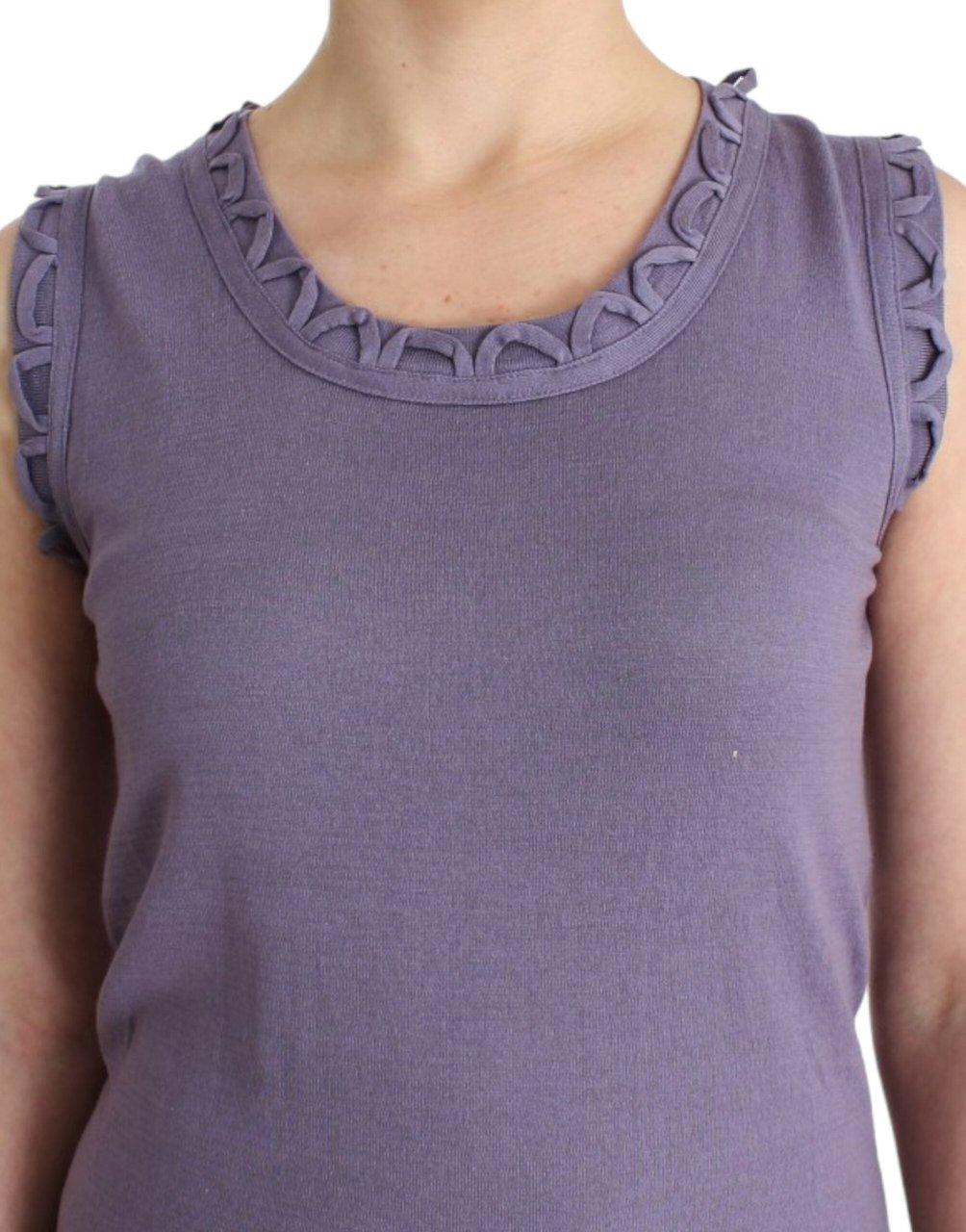 Galliano John Galliano Purple cotton jersey dress Paars