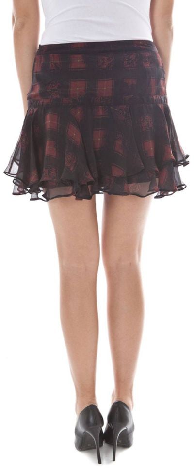 Galliano John Galliano Black Silk Women Skirt Zwart