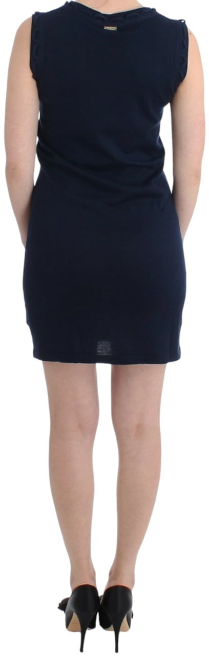 Galliano John Galliano Blue cotton jersey dress Blauw