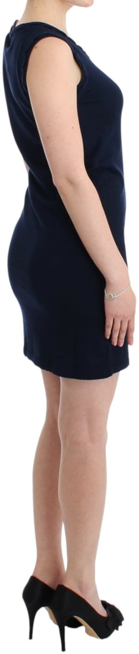 Galliano John Galliano Blue cotton jersey dress Blauw