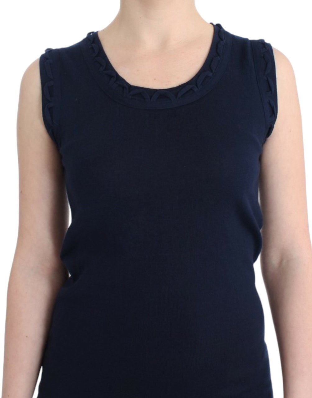 Galliano John Galliano Blue cotton jersey dress Blauw