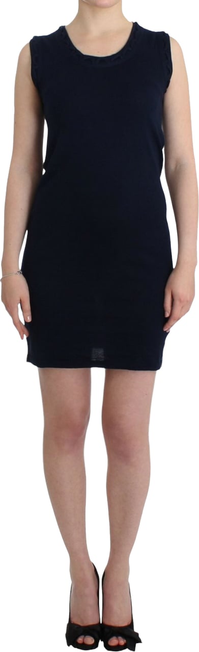Galliano John Galliano Blue cotton jersey dress Blauw