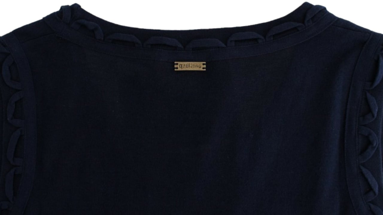 Galliano John Galliano Blue cotton jersey dress Blauw