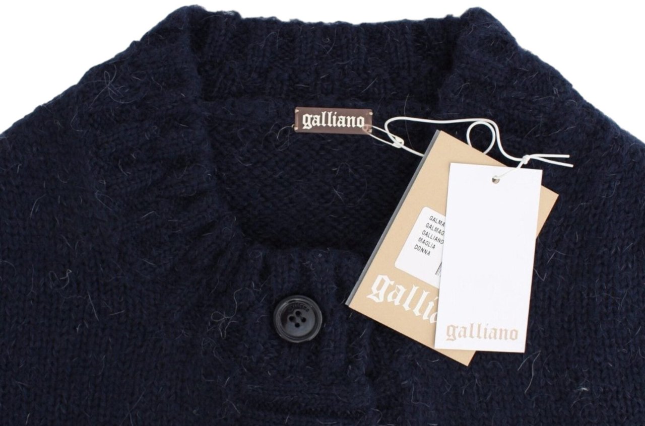 Galliano John Galliano Blue cropped cardigan Blauw