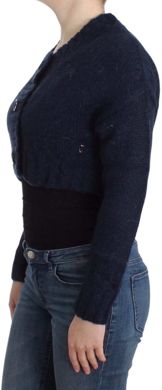 Galliano John Galliano Blue cropped cardigan Blauw