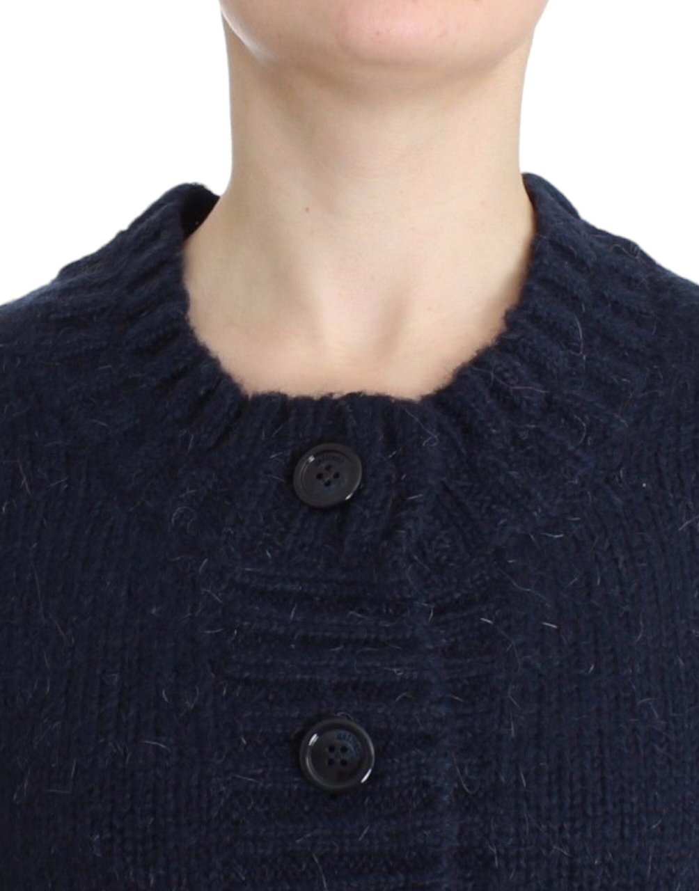 Galliano John Galliano Blue cropped cardigan Blauw