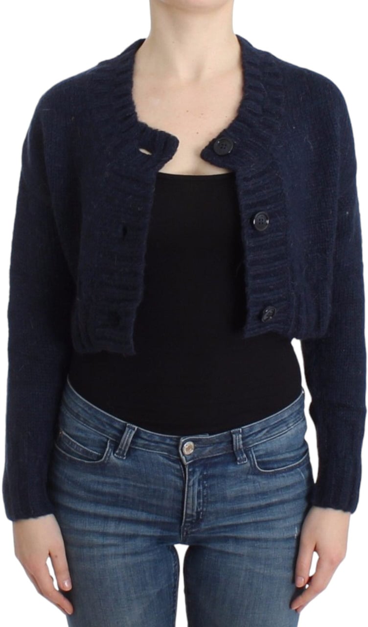 Galliano John Galliano Blue cropped cardigan Blauw