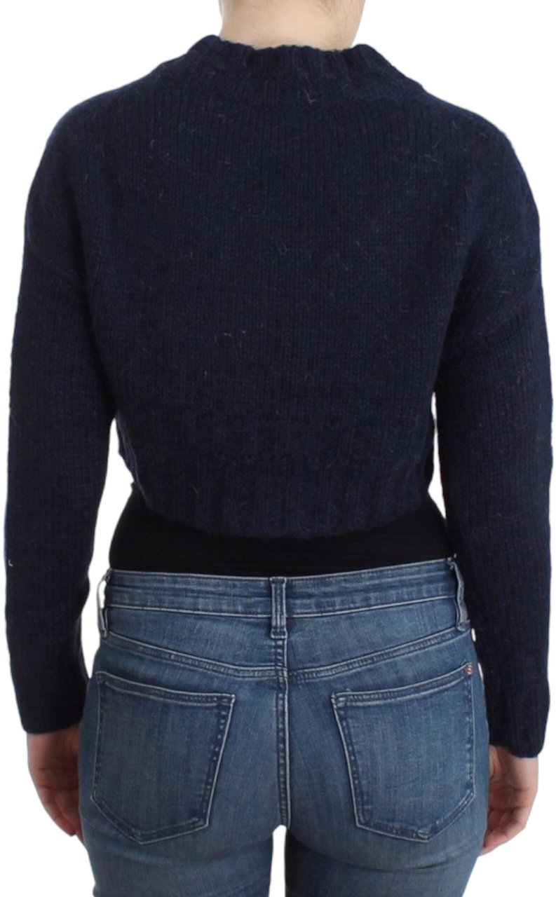 Galliano John Galliano Blue cropped cardigan Blauw