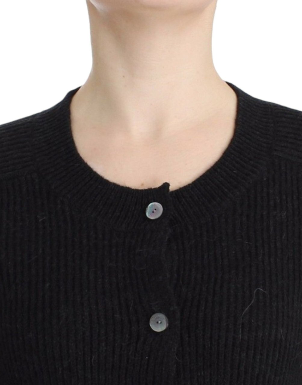 Galliano John Galliano Black wool cardigan Zwart
