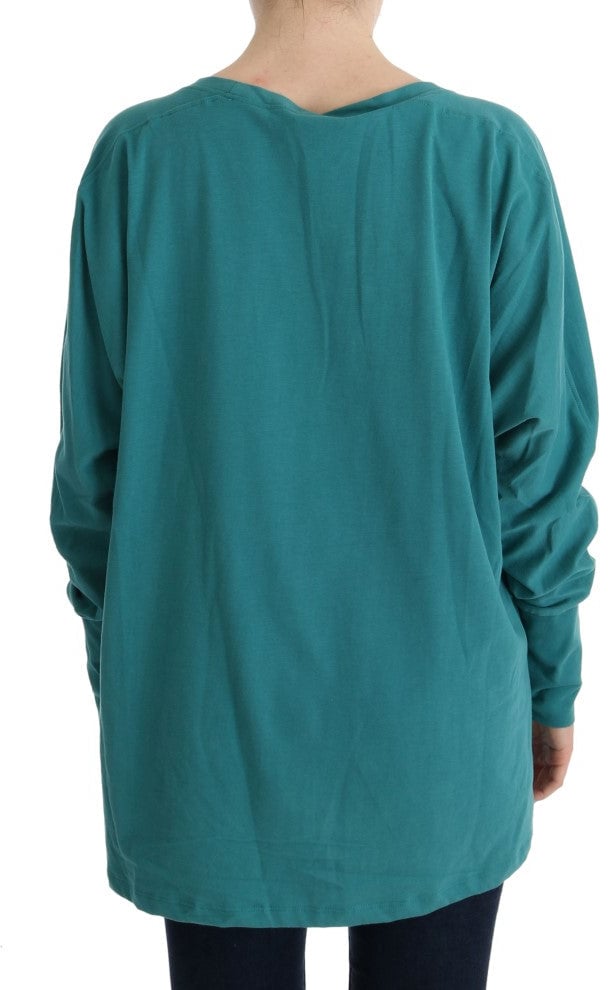 Galliano John Galliano Green Cotton Oversized Sweater Bruin