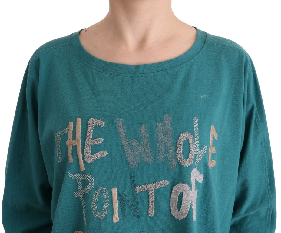 Galliano John Galliano Green Cotton Oversized Sweater Bruin