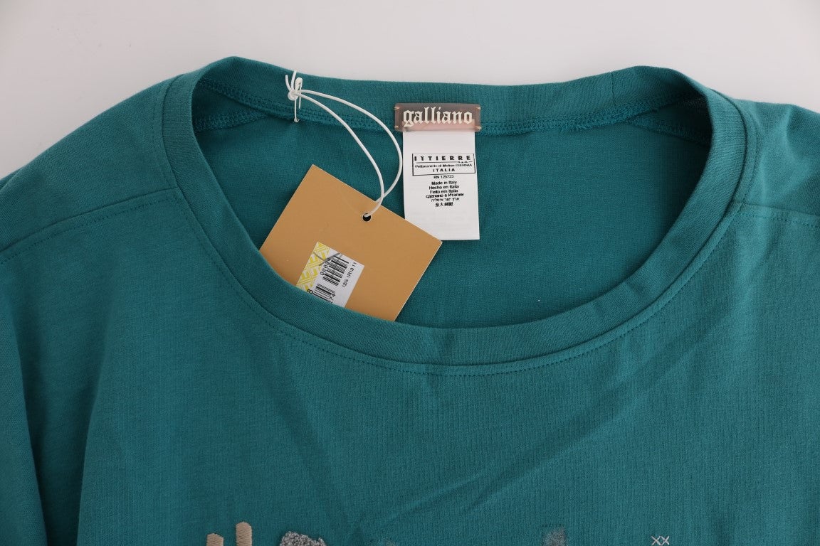 Galliano John Galliano Green Cotton Oversized Sweater Bruin