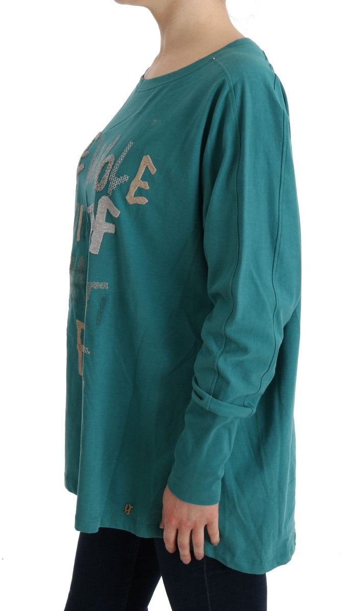 Galliano John Galliano Green Cotton Oversized Sweater Bruin
