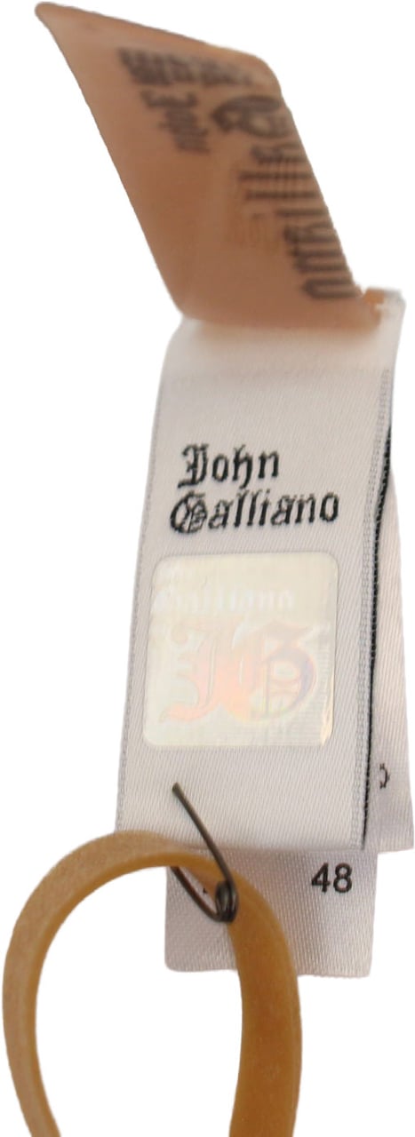Galliano John Galliano White Cotton Logo Mens Jogger Pants Wit