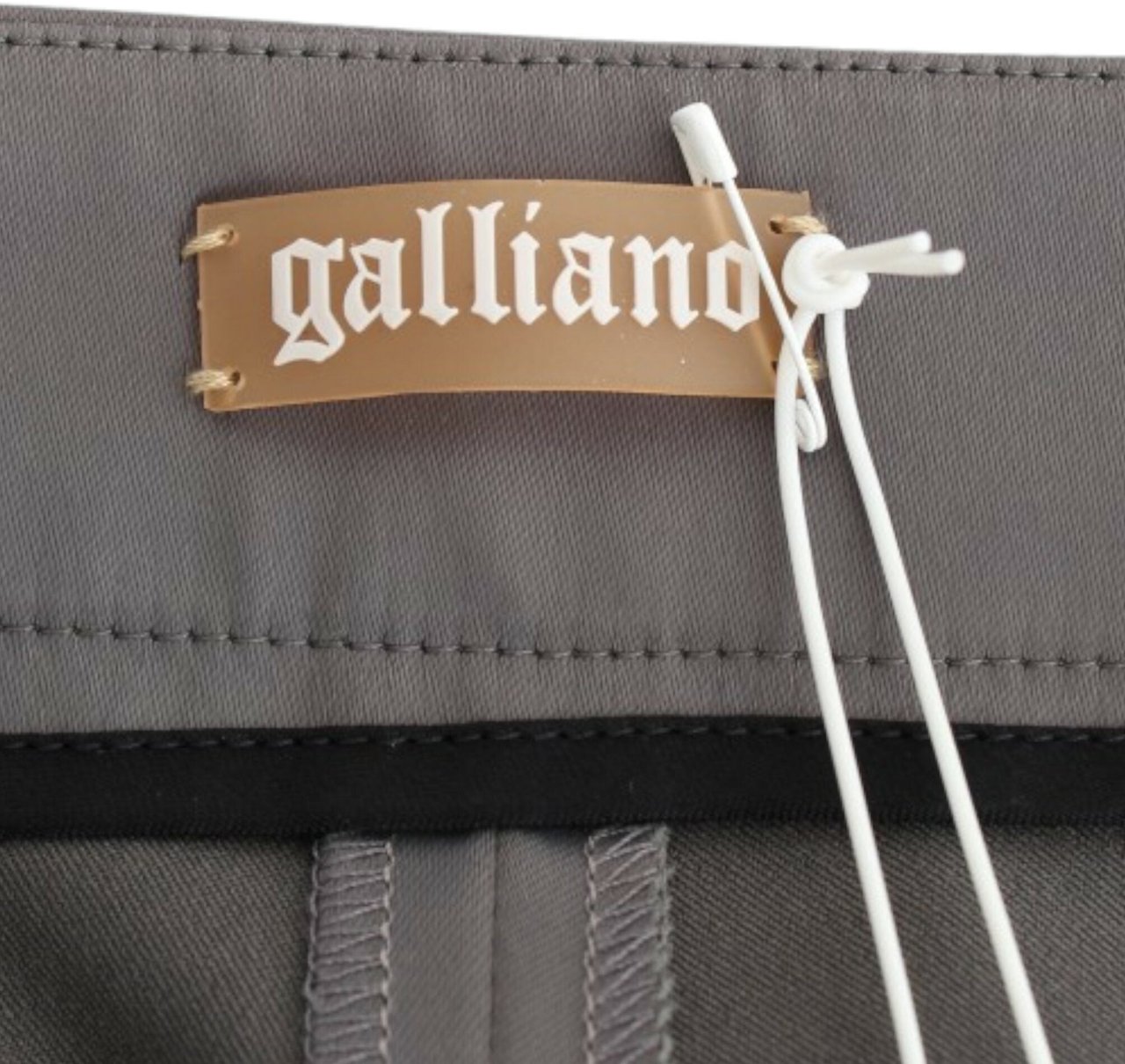 Galliano John Galliano Gray slim fit pants Grijs