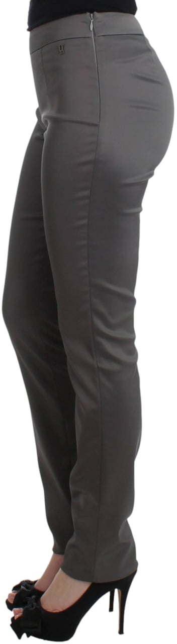 Galliano John Galliano Gray slim fit pants Grijs