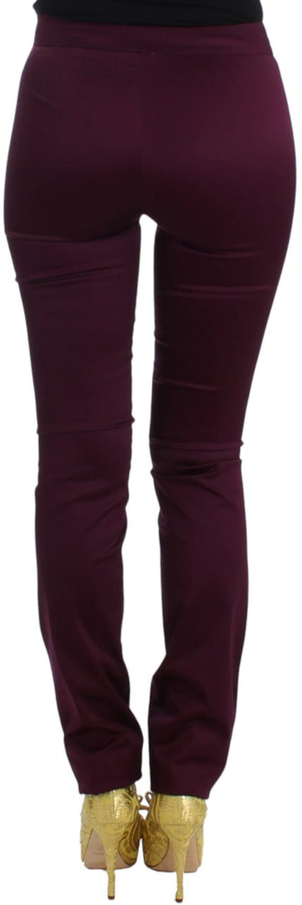 Galliano John Galliano Purple slim fit pants Paars