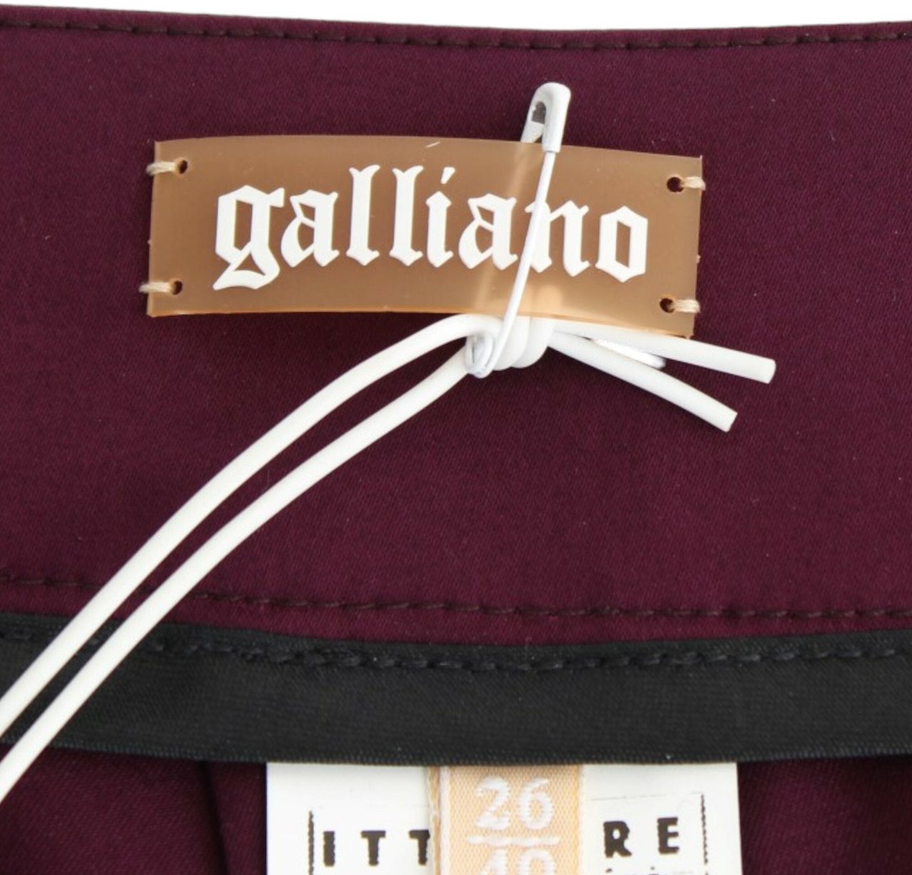 Galliano John Galliano Purple slim fit pants Paars