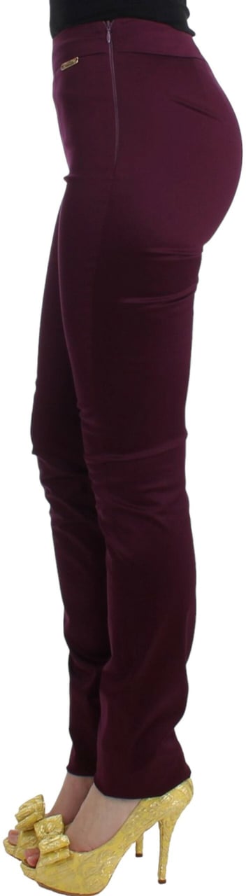 Galliano John Galliano Purple slim fit pants Paars