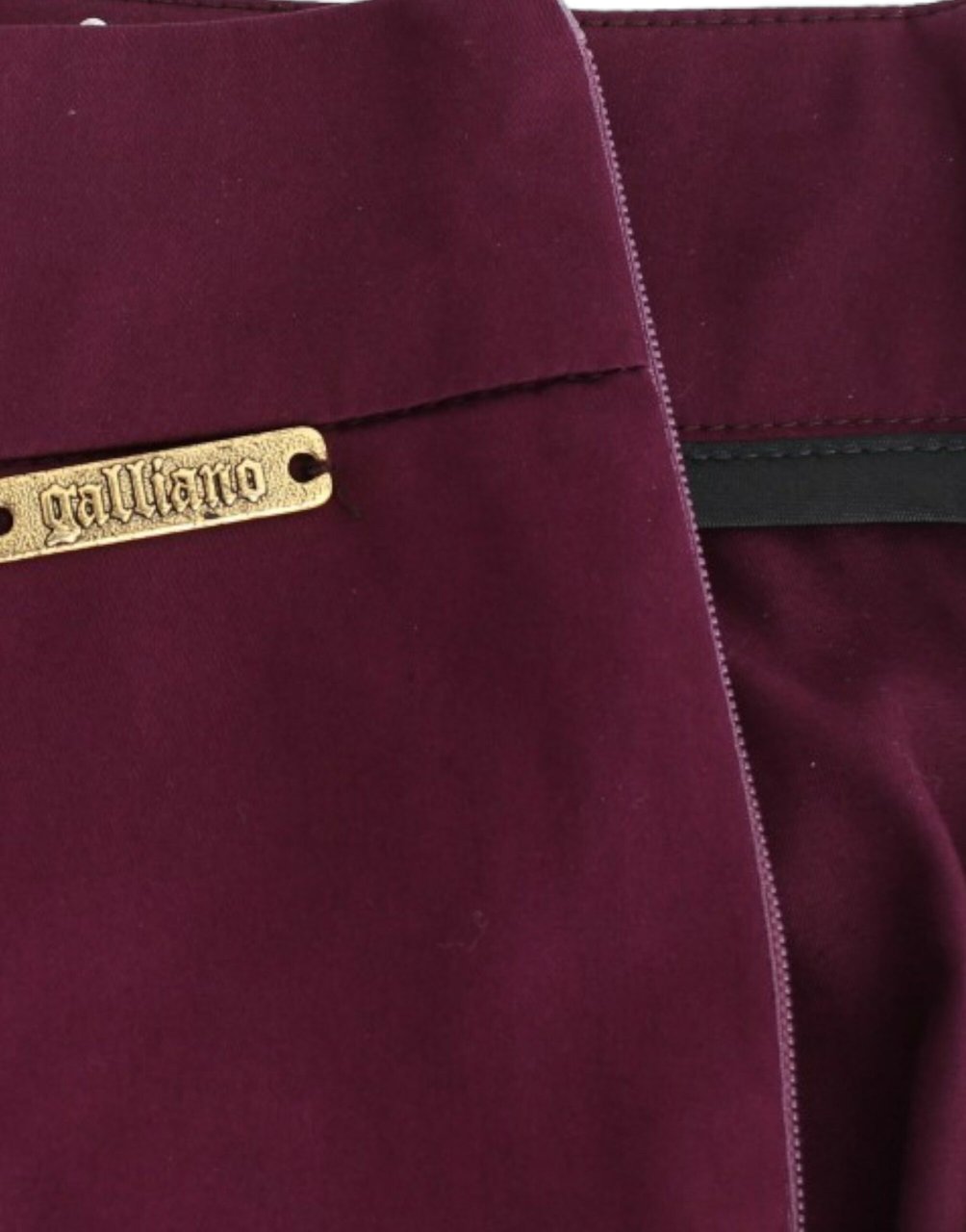 Galliano John Galliano Purple slim fit pants Paars