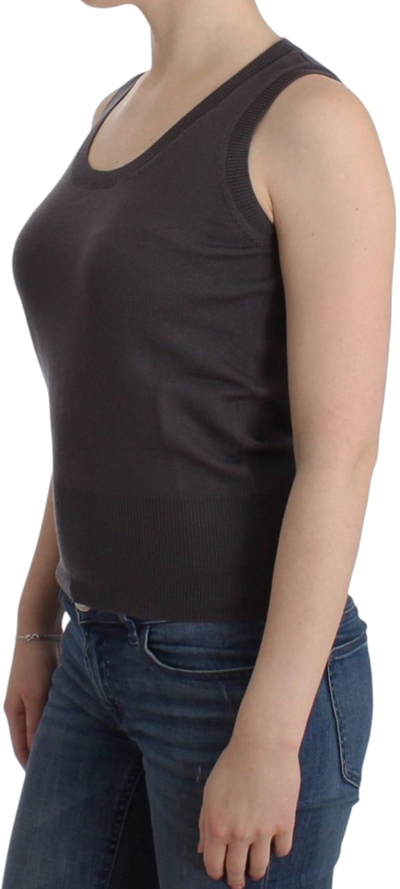 Galliano John Galliano Brown knit tank top Bruin