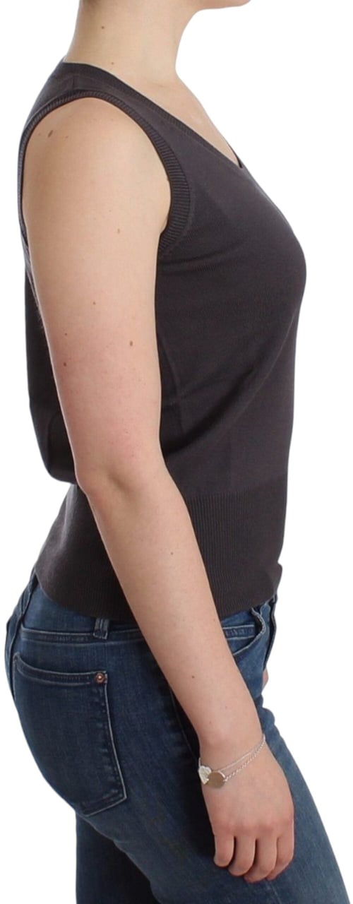 Galliano John Galliano Brown knit tank top Bruin